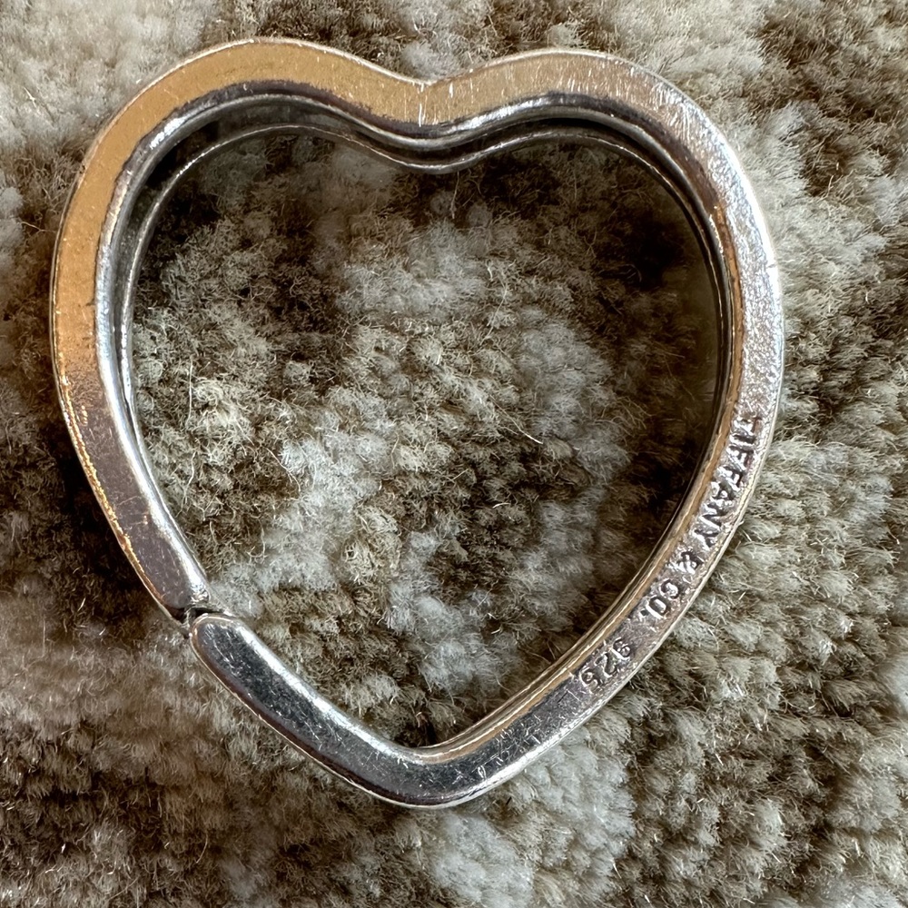 tiffany heart key ring